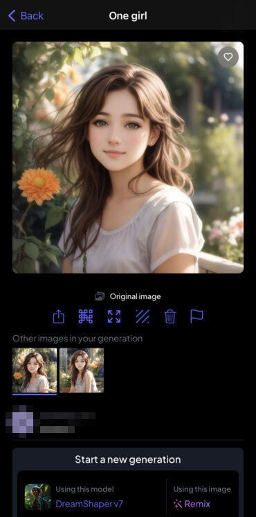 DreamShaper v7＋Alchemy＋Prompt Magic V３＋iPhone11