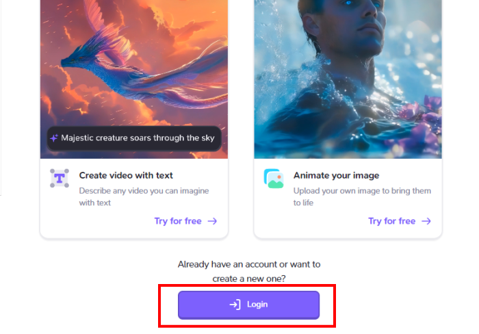 Haiper AIの公式ウェブサイト