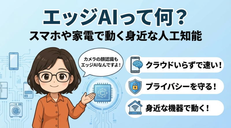 身近になりつつある「エッジAI」についてわかりやすく解説