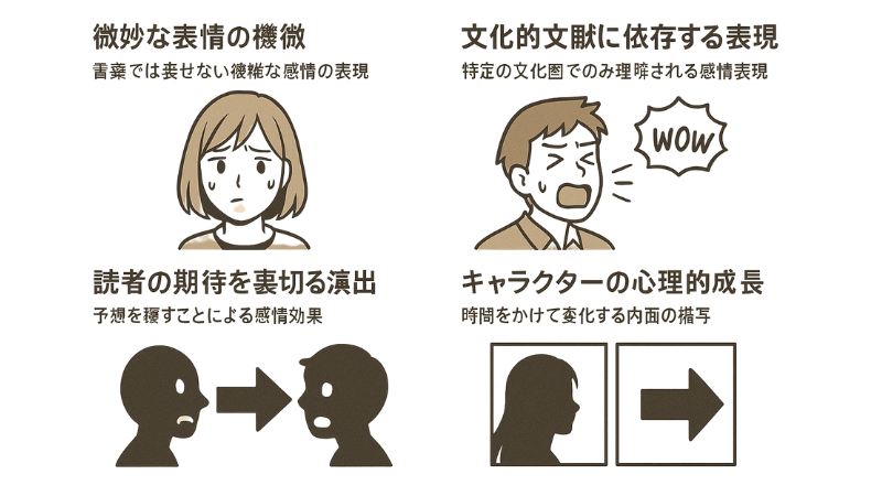 AI漫画が苦手とする感情表現の要素