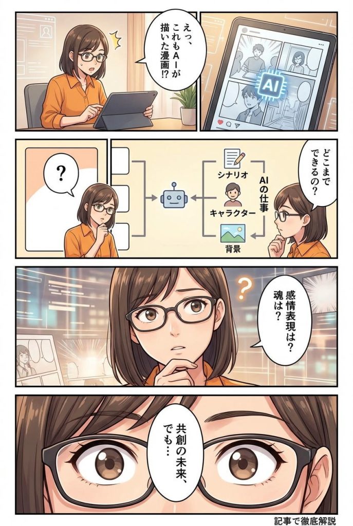 マンガ解説：AIで漫画はどこまで描けるのか？