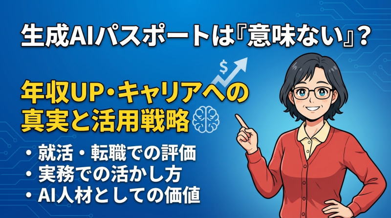生成AIパスポート取得後のキャリアパス｜年収アップの実例