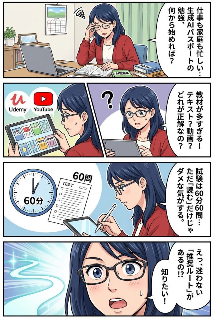 生成AIパスポート公式テキスト＆問題集｜2026年シラバス対応版レビュー：漫画解説