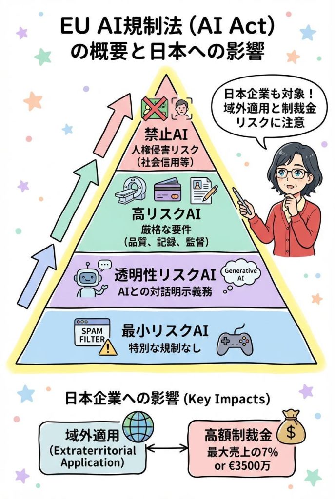 EU AI規制法と日本の動向:図解蔵レコ
