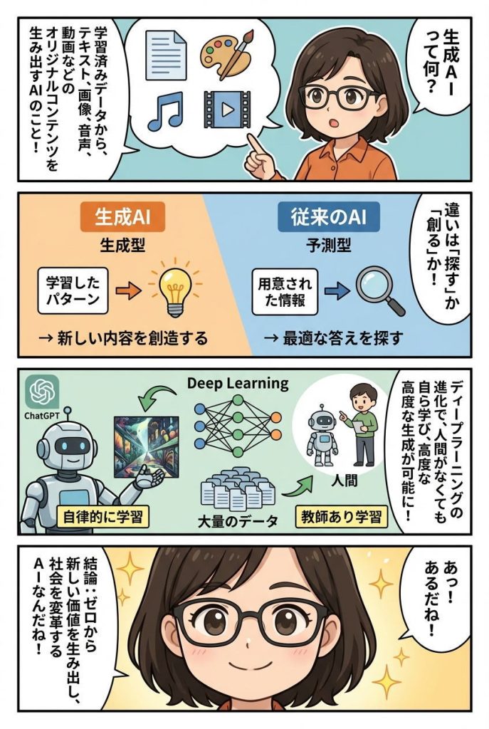 マンガ解説：生成AIとは何か