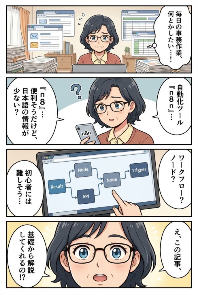 マンガ解説：n8nの使い方を初心者向けに完全図解