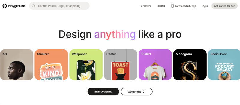 「Playground AI」(Web版)
