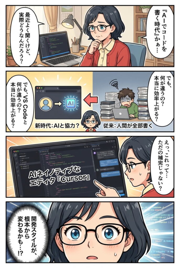 マンガリード文：Cursorの使い方完全ガイド