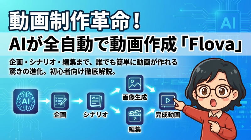 Flovaとは？AIが動画を自動生成する最新ツールの使い方・料金・活用方法を徹底解説