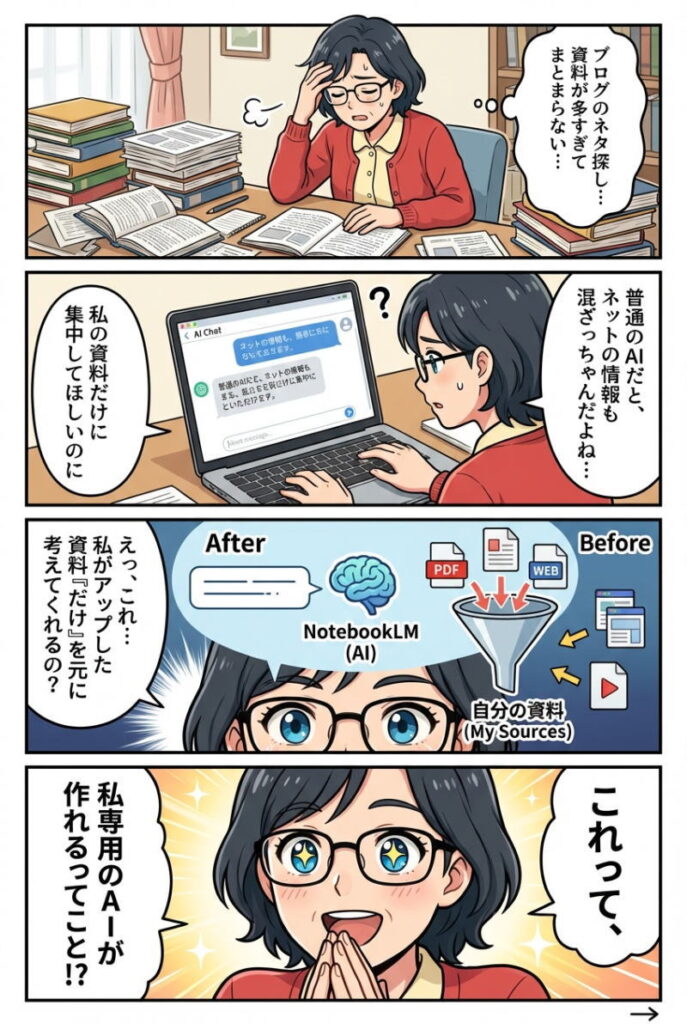 マンガリード文：NotebookLMの使い方完全ガイド