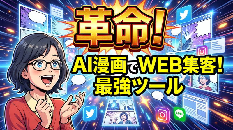 AIで漫画を作って集客に活用！「AI漫画クリエイター」が面白そう